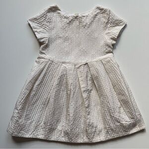 Jacadi Girls Cream Party Dress with Gold Dots - Size 2Y